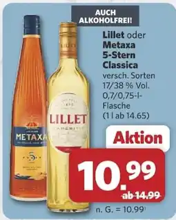 Combi Lillet oder Metaxa 5-Stern Classica Angebot