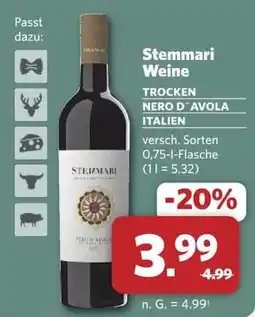 Combi Stemmari Weine TROCKEN NERO D'AVOLA ITALIEN Angebot