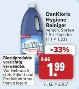Combi DanKlorix Hygiene Reiniger Angebot