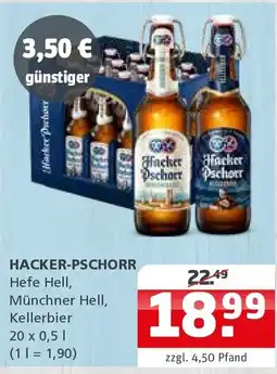 Getränke Quelle HACKER-PSCHORR Hefe Hell, Münchner Hell, Kellerbier Angebot