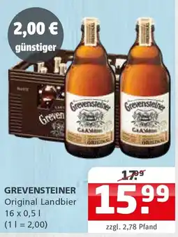 Getränke Quelle GREVENSTEINER Original Landbier Angebot