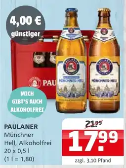 Getränke Quelle PAULANER Münchner Hell, Alkoholfrei Angebot