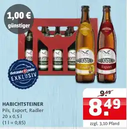 Getränke Quelle HABICHTSTEINER Pils, Export, Radler Angebot