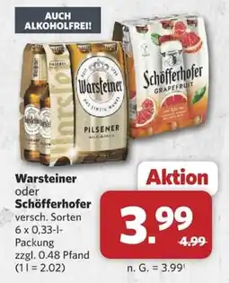Combi Warsteiner oder Schöfferhofer Angebot