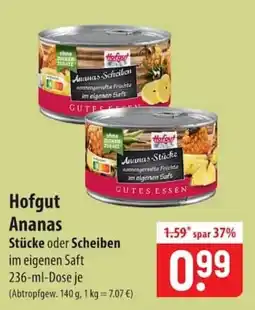 Famila Nord Ost Hofgut Ananas Angebot