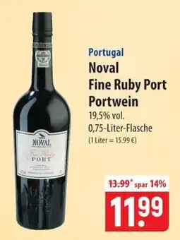 Famila Nord Ost Noval Fine Ruby Port Portwein Angebot
