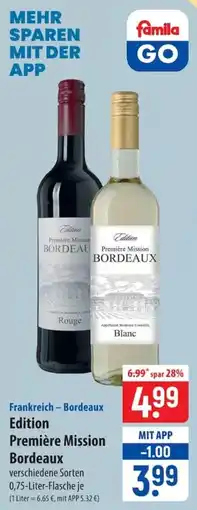 Famila Nord Ost Edition Première Mission Bordeaux Angebot