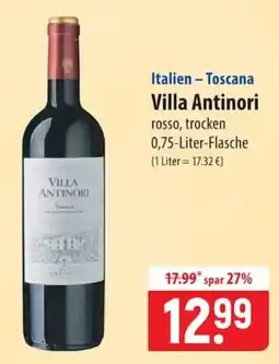 Famila Nord Ost Villa Antinori rosso, trocken Angebot