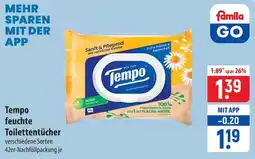 Famila Nord Ost Tempo feuchte Toilettentücher Angebot