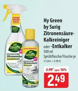 Famila Nord Ost Hy Green Zitronensäure-Kalkreiniger Angebot