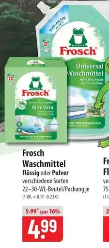 Famila Nord Ost Frosch Waschmittel Angebot