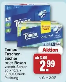 Famila Nord West Tempo Taschentücher Angebot