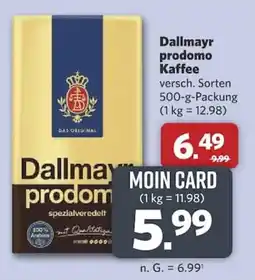 Combi Dallmayr prodomo Kaffee Angebot