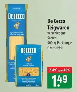 Famila Nord Ost De Cecco Teigwaren Angebot