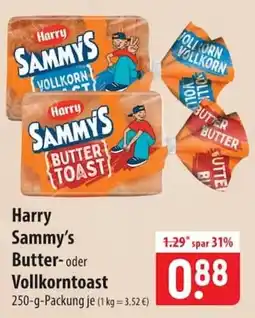 Famila Nord Ost Harry Sammy's Butter- oder Vollkorntost Angebot