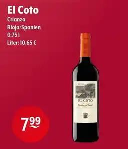 Getränke Hoffmann El Coto Crianza Angebot