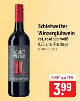 Famila Nord Ost Schietwetter Winzerglühwein Angebot