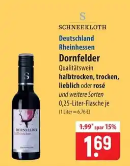 Famila Nord Ost SCHNEEKLOTH Dornfelder Angebot