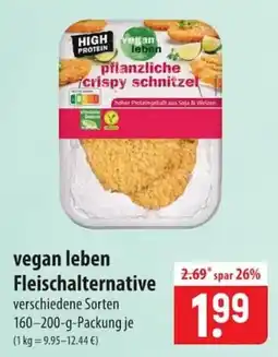 Famila Nord Ost vegan leben pflanzliche crispy schnitzel Angebot