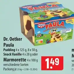Famila Nord Ost Dr. Oetker Paula Angebot