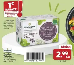 Famila Nord West Bünting Tee Heimische Bio Abend-Kräuter Angebot