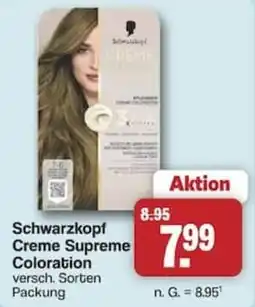 Famila Nord West Schwarzkopf Creme Supreme Coloration Angebot