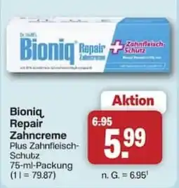 Famila Nord West Bioniq Repair Zahncreme Plus Zahnfleisch-Schutz Angebot