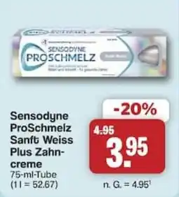 Famila Nord West Sensodyne ProSchmelz Sanft Weiss Plus Zahncreme Angebot
