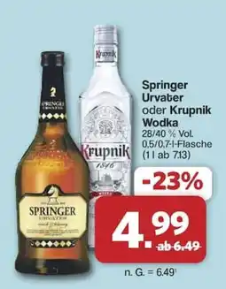 Famila Nord West Springer Urvtaver oder Krupnik Wodka Angebot