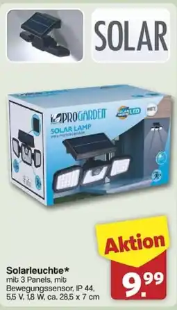 Famila Nord West PROGARDEN Solar Lampe Angebot