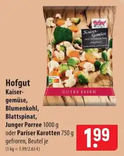 Famila Nord Ost Hofgut Kaiser-gemüse, Blumenkohl, Blattspinat, Junger Porree Angebot