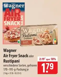 Famila Nord Ost Wagner Air Fryer Snack oder Rustipani Angebot