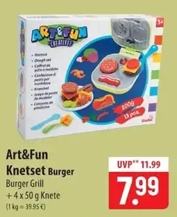Famila Nord Ost Art&Fun Knetset Burger Angebot