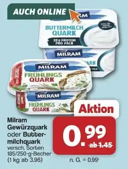 Famila Nord West Milram Gewürzquark oder Buttermilchquark Angebot