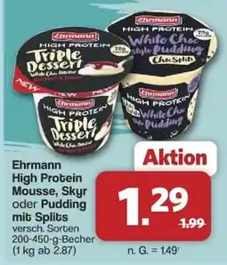 Famila Nord West Ehrmann High Protein Mousse, Skyr oder Pudding Angebot