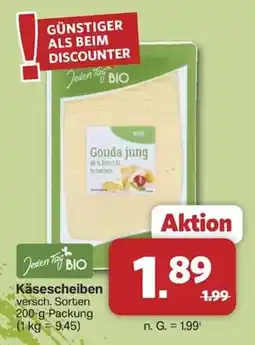 Famila Nord West Jeden Tag BIO Käsescheiben Angebot