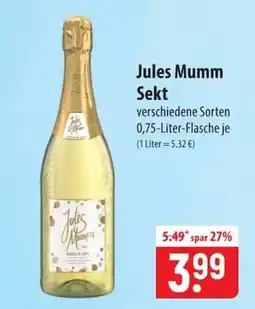 Famila Nord Ost Jules Mumm Sekt Angebot