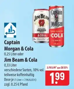 Famila Nord Ost Captain Morgan & Cola Angebot