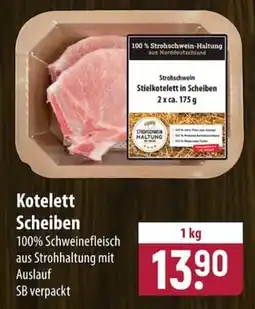 Famila Nord Ost Strohschwein Stielkotelett in Scheiben Angebot