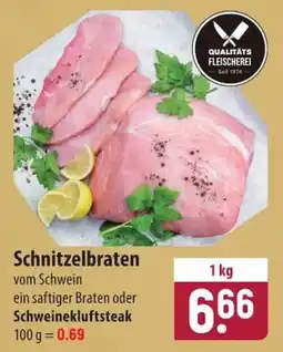 Famila Nord Ost Schnitzelbraten vom Schwein Angebot