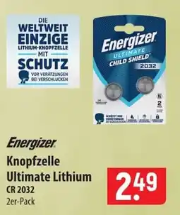 Famila Nord Ost Energizer Knopfzelle Ultimate Lithium Angebot