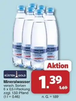 Famila Nord West KÜSTEN GOLD Mineralwasser Angebot
