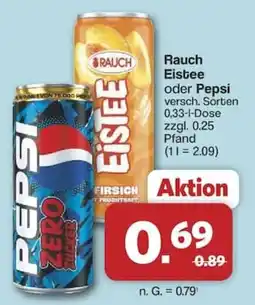 Famila Nord West Rauch Eistee oder Pepsi Angebot