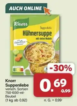 Famila Nord West Knorr Suppenliebe Hühnersuppe Angebot