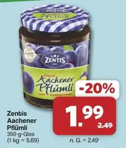 Famila Nord West Zentis Aachener Pflümli Angebot