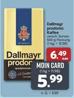 Famila Nord West Dallmayr prodomo Kaffee Angebot