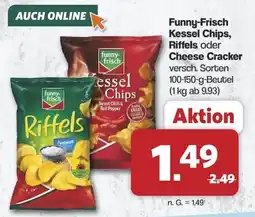 Famila Nord West Funny-Frisch Kessel Chips, Riffels oder Cheese Cracker Angebot