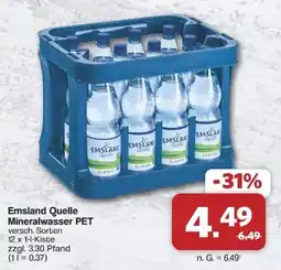 Famila Nord West Emsland Quelle Mineralwasser PET Angebot