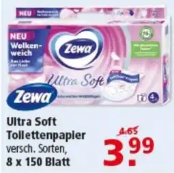 Multi Markt Zewa Ultra Soft Toilettenpapier Angebot