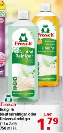 Multi Markt Frosch Essig- & Neutralreiniger Angebot